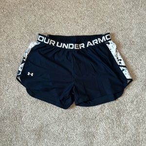Navy Blue Crystal Under Armour Shorts, size medium
